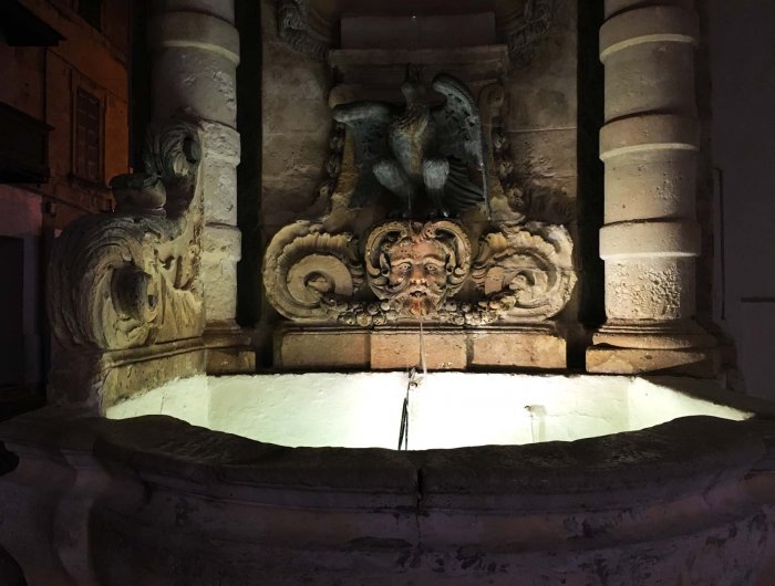 Valletta fountain, suihkulähde Maltalla