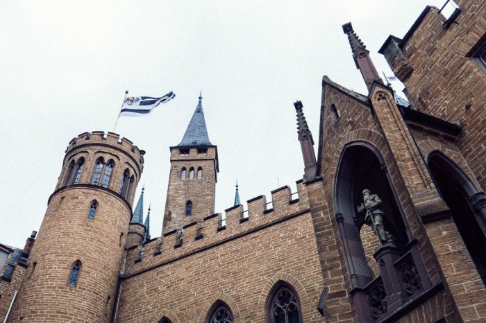 Hohenzollern castle in Southwest Germany