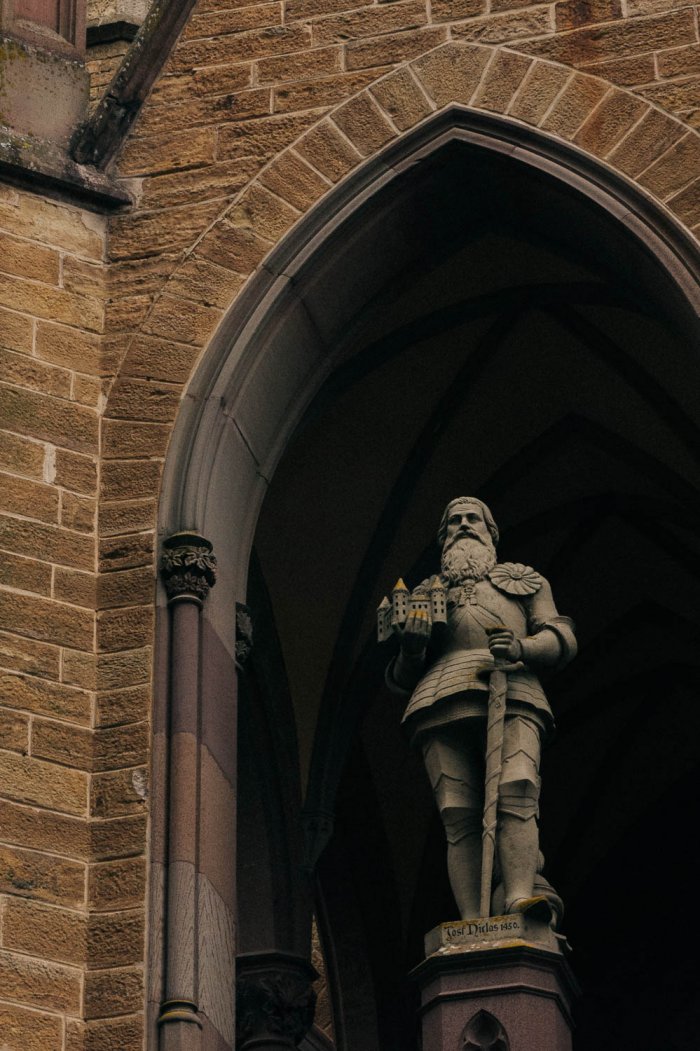 Hohenzollern castle statue