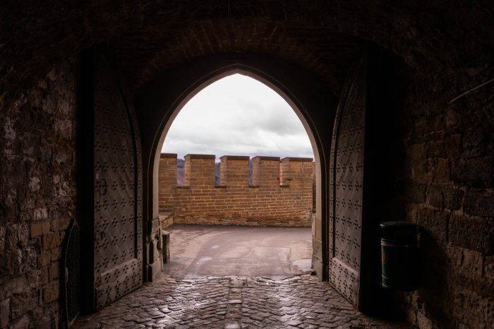 Hohenzollern castle wall